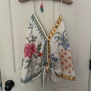 Darling Farm Rio embroidered halter top!